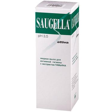 Saugella аттива мыло для интимной гигиены фл 250 мл.