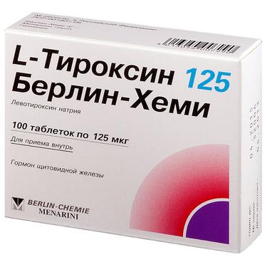 L-Тироксин 125 Берлин Хеми таблетки 125мкг 100 шт.