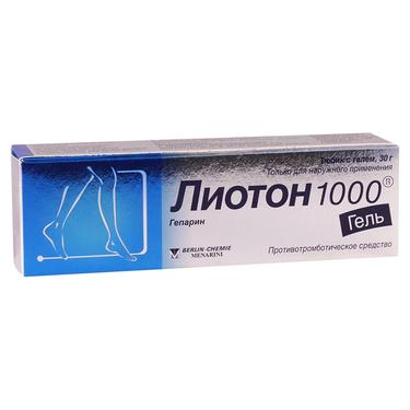Лиотон 1000 гель 1000 ЕД/ г туба 30 г 1 шт