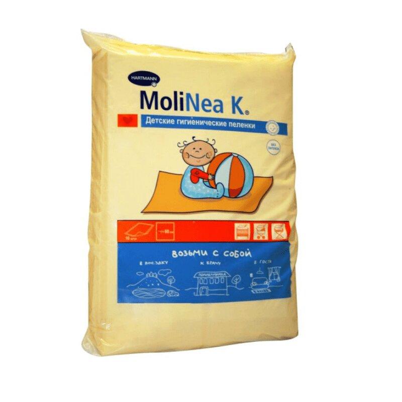 Пеленка "Molinea K" однораз. 60 х 60см впитыв. 10 шт