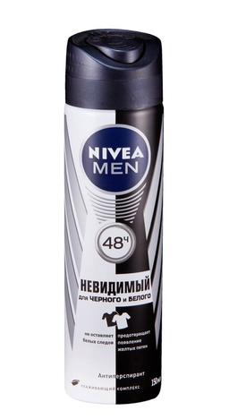 Nivea дезодорант спрей Невидимый для Черного и Белого для мужчин 150 мл