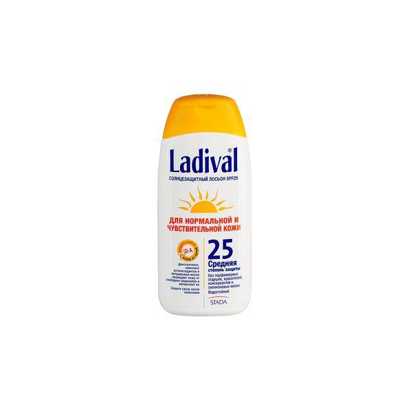 Ладиваль лосьон солнцезащитный для нормальной и чувствительной кожи SPF 25 200 мл