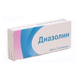 Диазолин таблетки 100 мг 10 шт