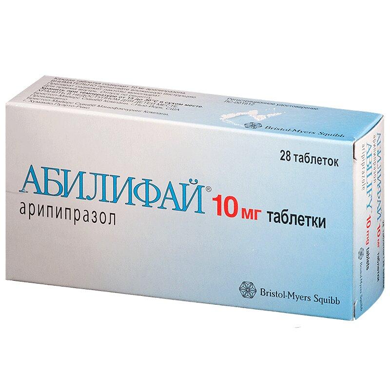Абилифай таблетки 10 мг 28 шт
