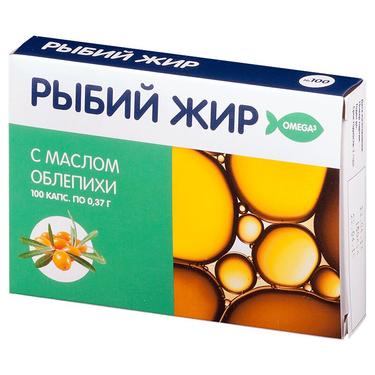 PL Рыбий жир с маслом облепихи капсулы 100 шт.