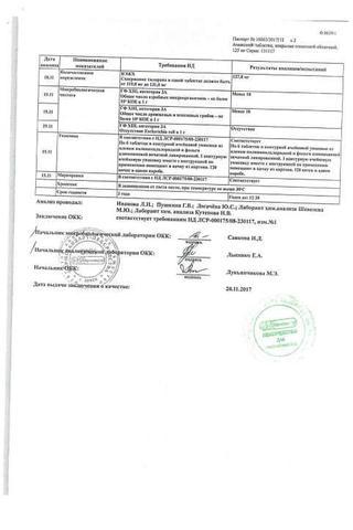 Сертификат Амиксин таблетки 125 мг 6 шт