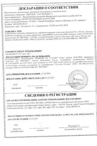 Сертификат Дипиридамол
