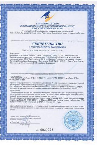 Сертификат Фулфлекс