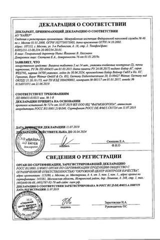 Сертификат Визанна