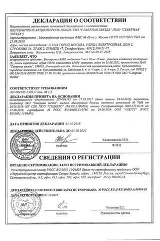 Сертификат Бисопролол