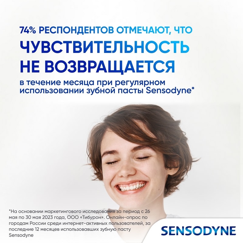 Sensodyne Зубная паста отбеливающая Восстановление и защита 75 мл