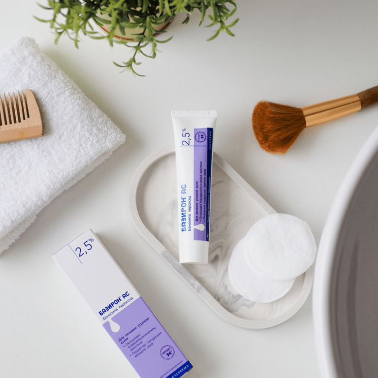 Базирон АС 2,5% гель для лечения угревой сыпи 40 г