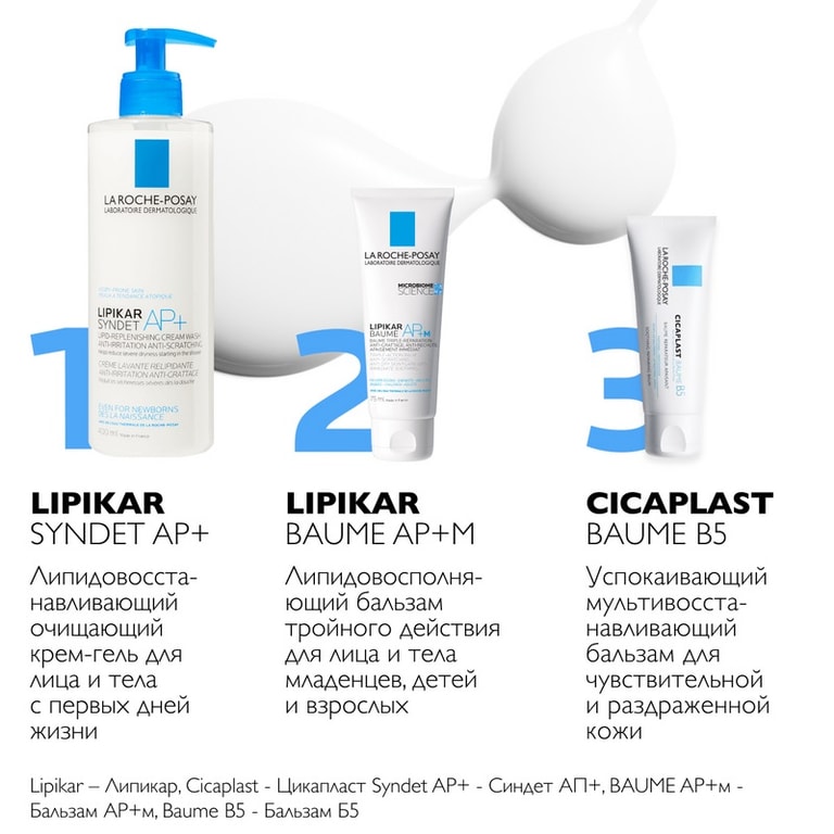 La Roche-Posay Lipikar Baume AP+M Бальзам липидовосполняющий для лица и тела 75 мл