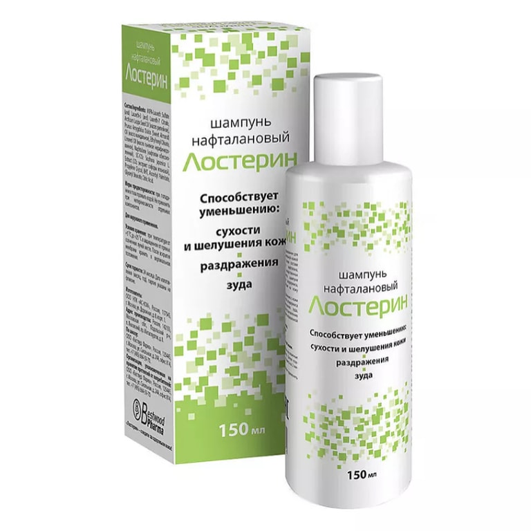 Лостерин Шампунь нафталановый для ежедневного ухода за кожей головы и волосами 150 мл