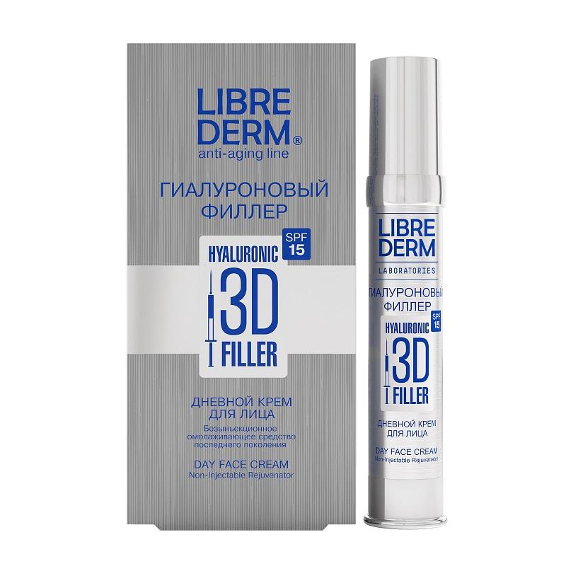 Librederm 3D Гиалуроновый филлер крем для лица дневной SPF15 30 мл