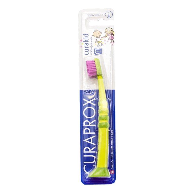 Curaprox Зубная щетка Куракид гумированная ручка для детей