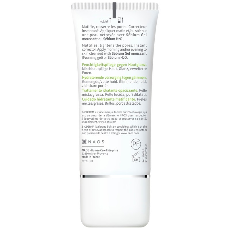 Bioderma Sebium Mat Control Крем матирующий для жирной и комбинированной кожи 30 мл