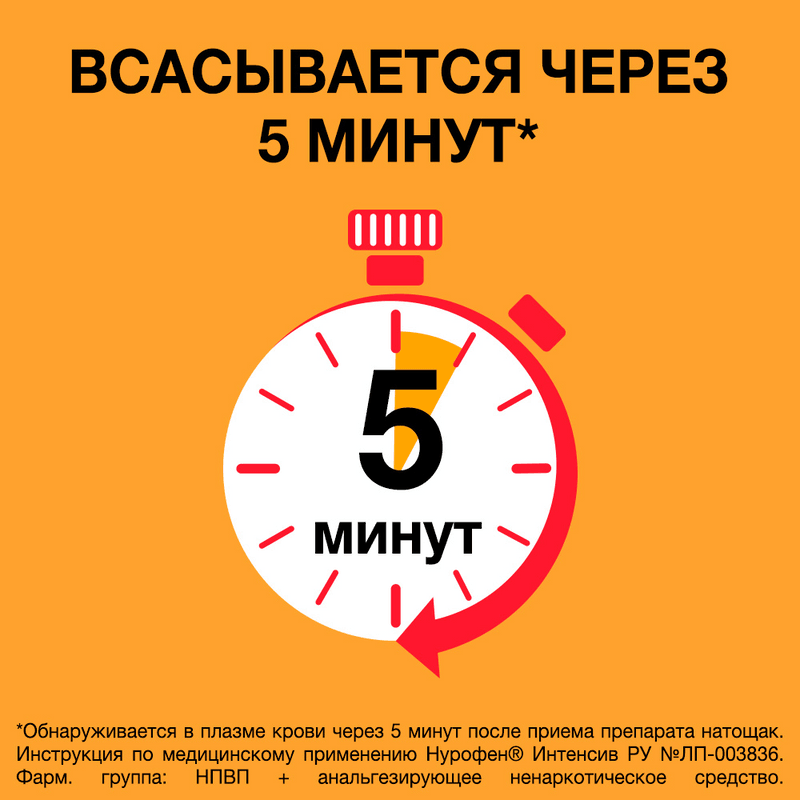 Нурофен Интенсив 200 мг+500 мг таблетки 12 шт