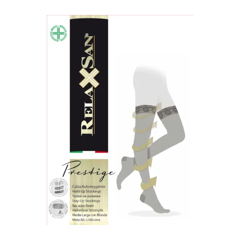 Relaxsan Prestige Чулки компрессионные 1 класс компрессии 140 den размер 2 Черные