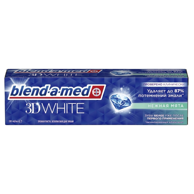 Blend-a-med 3D White Зубная паста Нежная мята 100 мл