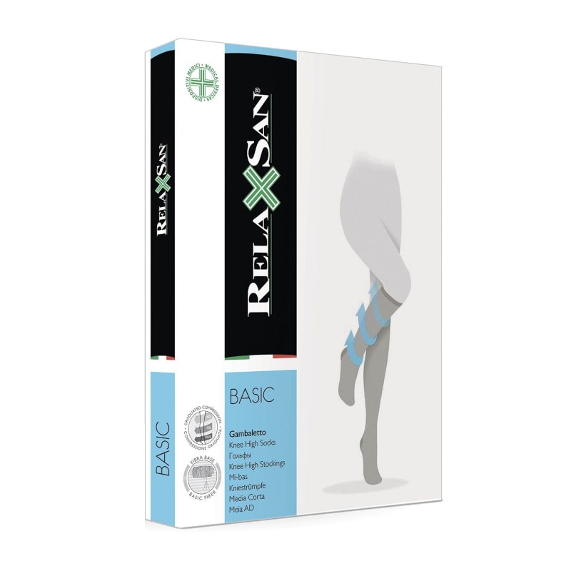 Relaxsan Basic Гольфы компрессионные Gambaletto 1 класс компрессии 140 den размер 3 Черные