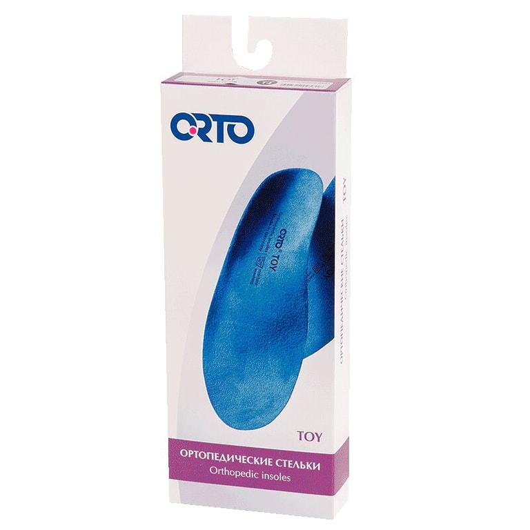 Orto Toy Стельки детские ортопедические размер 12 Синие