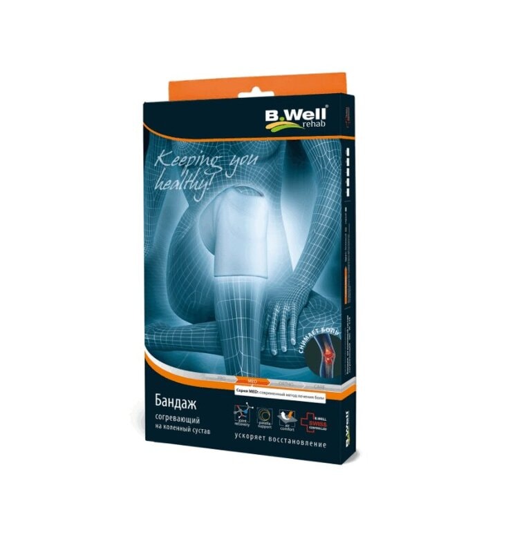 B.Well Med Бандаж на коленный сустав согревающий W-338 размер XL