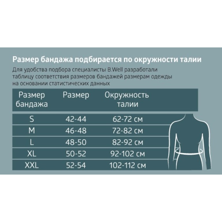 B.Well Care Бандаж на брюшную стенку эластичный W-421 размер XL