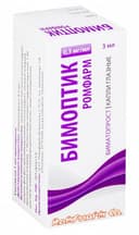 Бимоптик Ромфарм 0,3 мг/мл капли глазные 3 мл