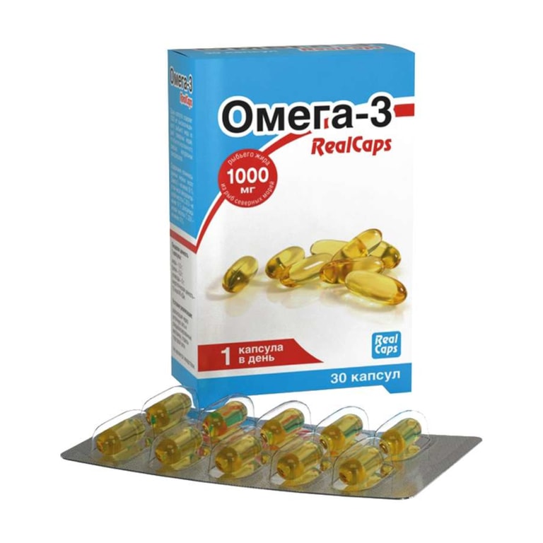 RealCaps Омега-3 1000 мг капсулы 30 шт