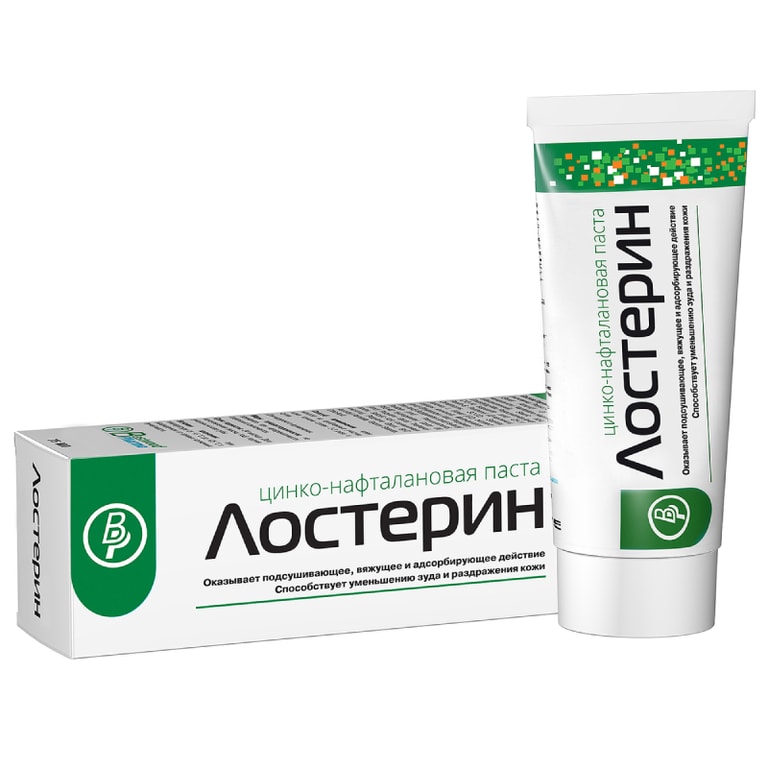 Лостерин Паста цинко-нафталиновая от зуда и раздражения кожи 50 мл