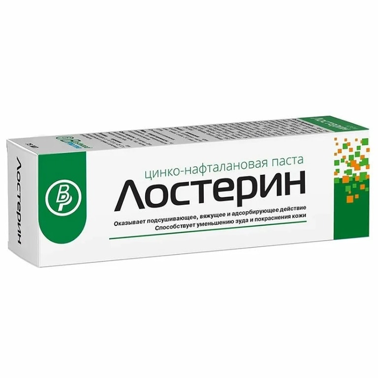 Лостерин Паста цинко-нафталиновая от зуда и раздражения кожи 50 мл