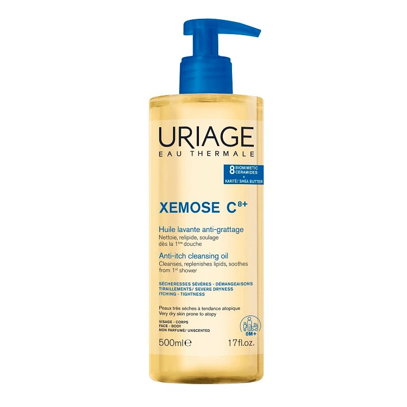 Uriage Xémose Масло для лица очищающее успокаивающее 500 мл