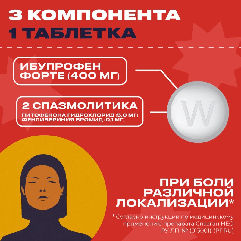 Спазган Нео таблетки 20 шт