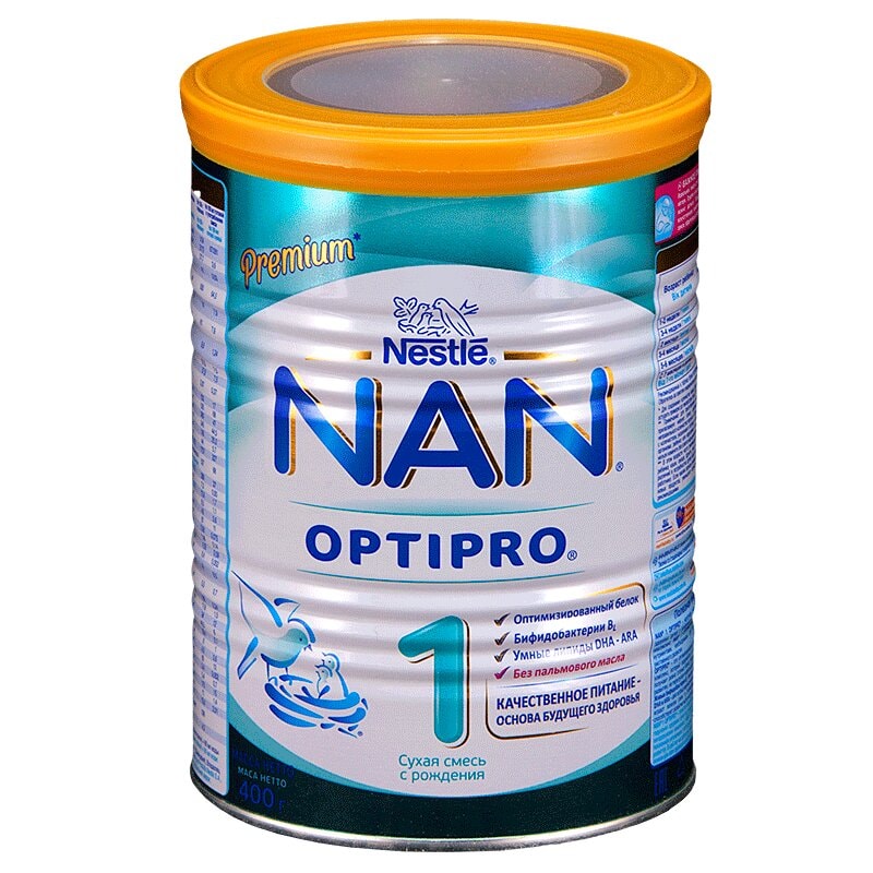 NAN 1 Optipro смесь сухая молочная 0-6 месяцев 400 г