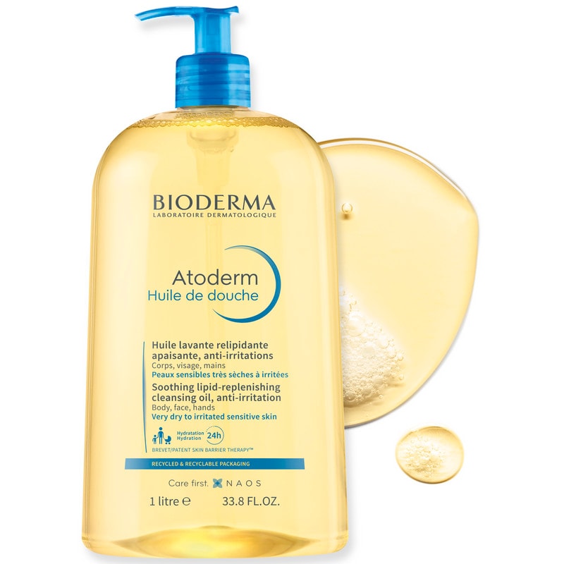 Bioderma Atoderm Масло для душа увлажняющее для сухой атопичной кожи 1000 мл