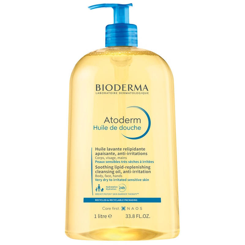 Bioderma Atoderm Масло для душа увлажняющее для сухой атопичной кожи 1000 мл