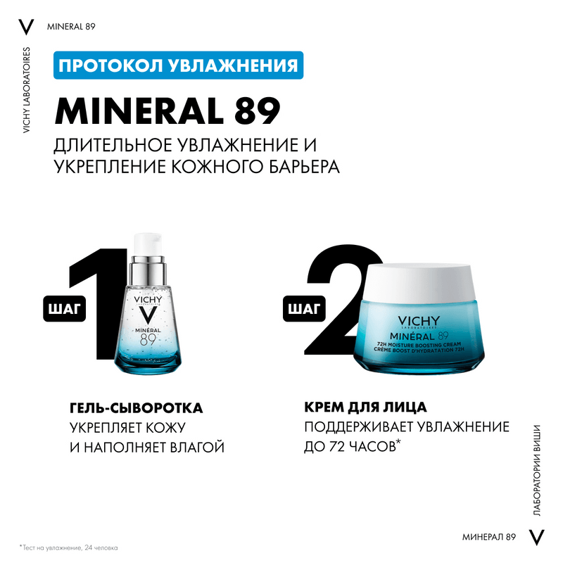 Vichy Mineral 89 Гель-сыворотка для кожи подверженной агрессивным внешним воздействиям 30 мл