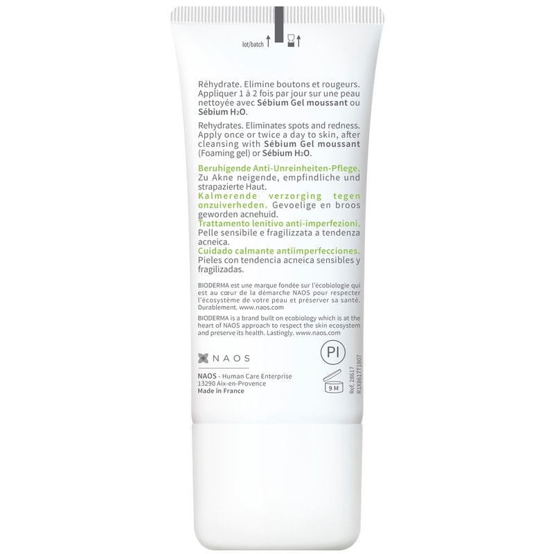 Bioderma Sebium Sensitive Крем увлажняющий успокаивающий для проблемной кожи 30 мл