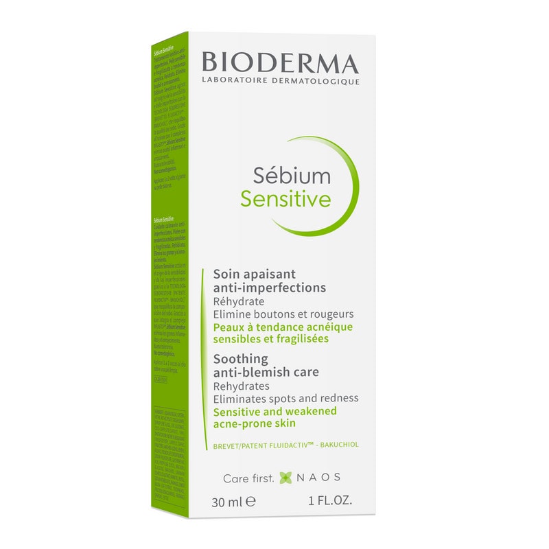 Bioderma Sebium Sensitive Крем увлажняющий успокаивающий для проблемной кожи 30 мл