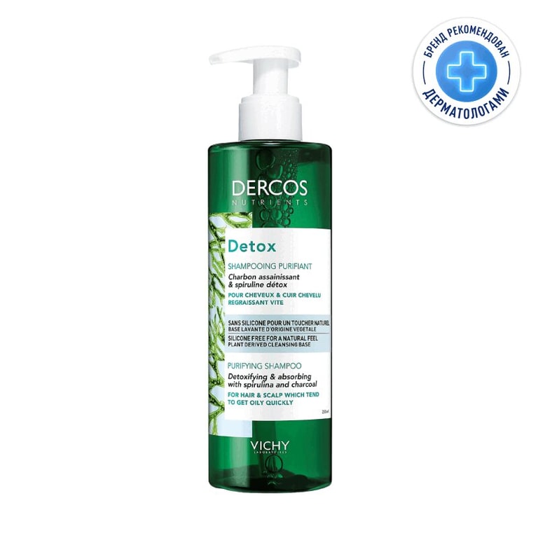 Vichy Dercos Nutrients Detox Шампунь глубоко очищающий 250 мл