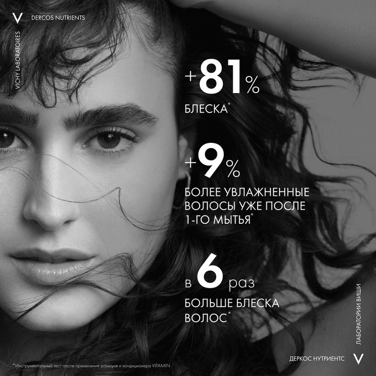 Vichy Dercos Nutrients Vitamin Шампунь для блеска волос 250 мл