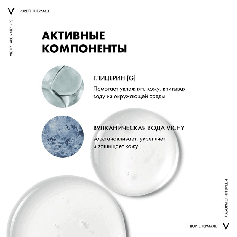 Vichy Purete Thermale Вода мицеллярная с минералами для чувствительной кожи 200 мл