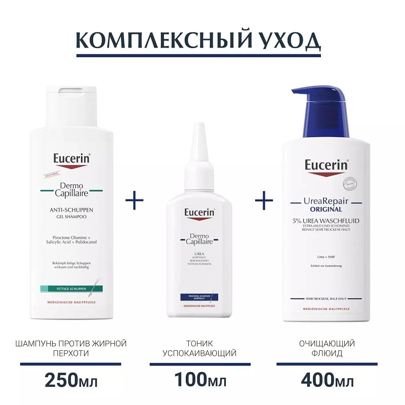 Eucerin DermoCapillaire Шампунь-гель против перхоти 250 мл
