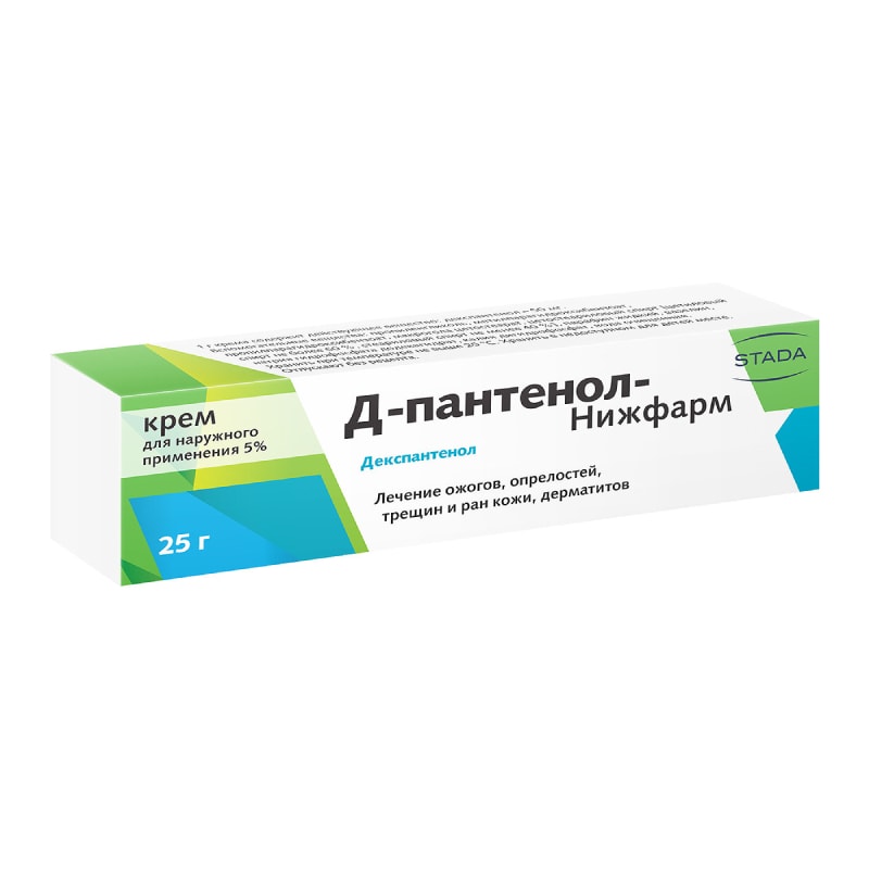 Д-пантенол-Нижфарм 5% крем для наружного применения 25 г