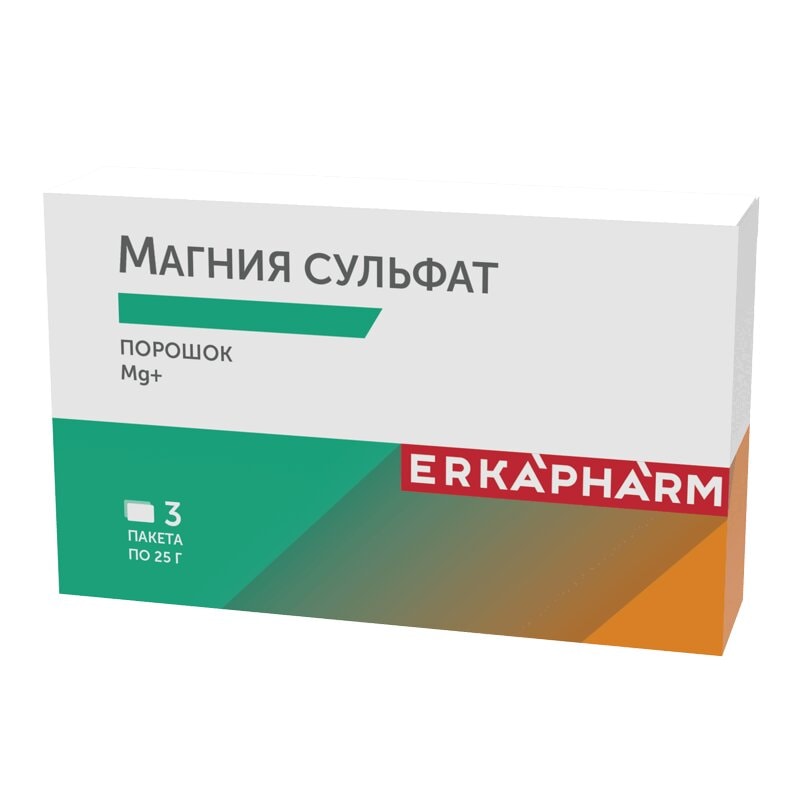 Эркафарм Магнибаланс Магния сульфат порошок 25 г 3 шт