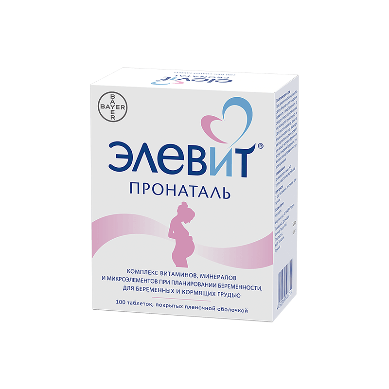 Элевит Пронаталь таблетки 100 шт