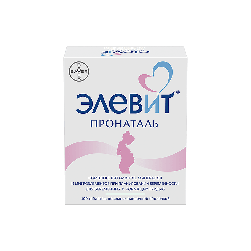 Элевит Пронаталь таблетки 100 шт