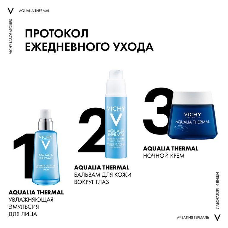 Vichy Aqualia Thermal Эмульсия увлажняющая для лица SPF 20 50 мл