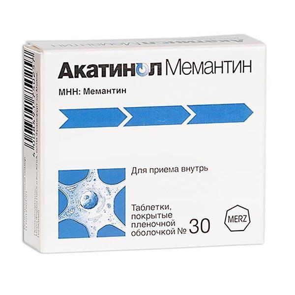 Акатинол Мемантин таблетки 10 мг 30 шт